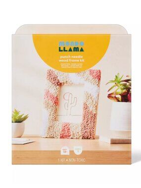 Mondo Llama Punch Needle Wood Frame Kit - NIB